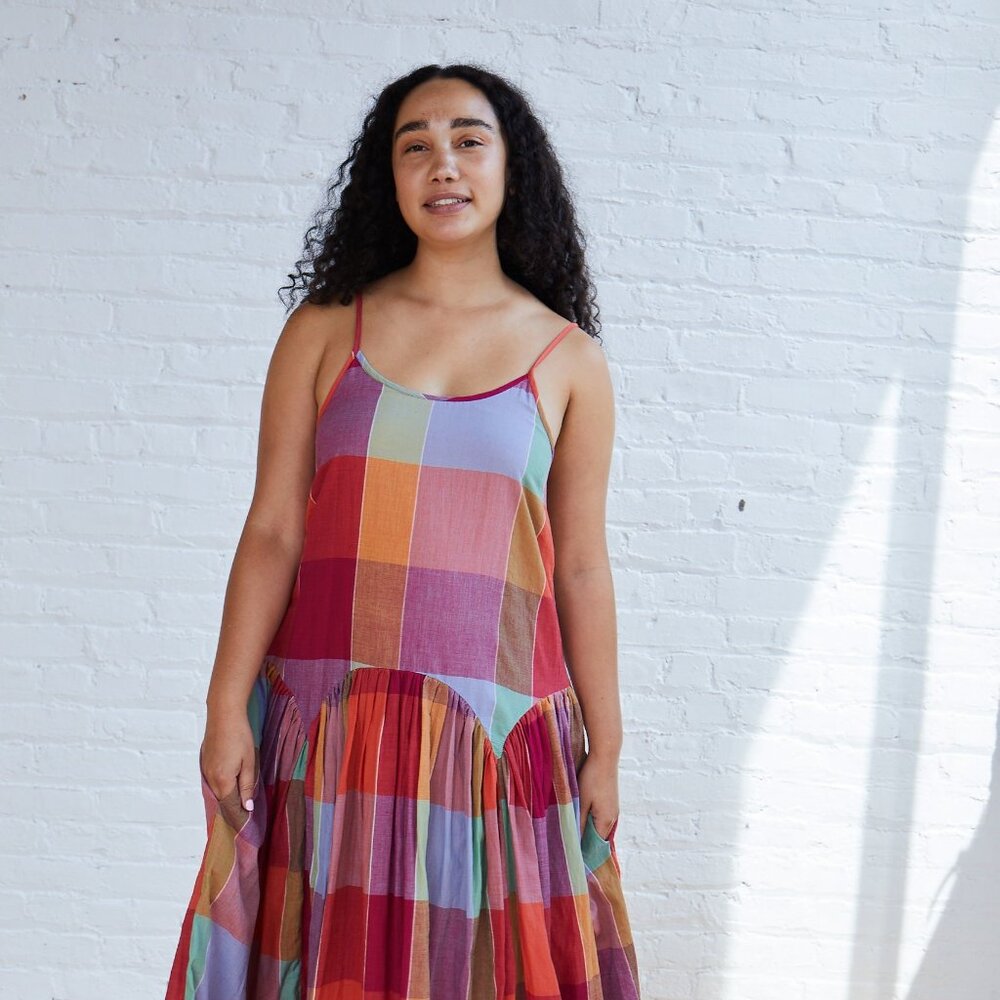 Rujuta Sheth Leila Dress in Picnic Check
